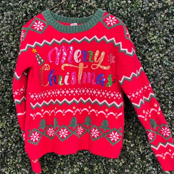 Other - UNISEX UGLY SWEATER CHRISTMAS 🎄 SEQUINS HOLIDAY PARTY SANTA 🎅 HOHOHO SMA…